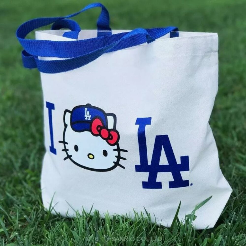 Hello Kitty Los Angeles Dodgers tote bag - new